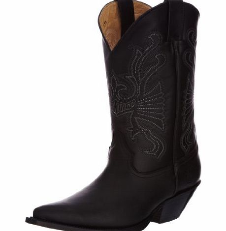 Grinders Mens Buffalo Cowboy Boots BUF-BLA-43 Black 9 UK, 43 EU