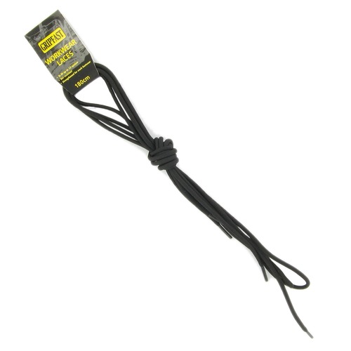 Gripfast Black 180cm Industrial Laces