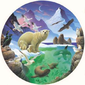 Grovely Jigsaws James Hamilton Grovely Puzzles Artic Discovery 500 Circular Piece Jigsaw Puzzle