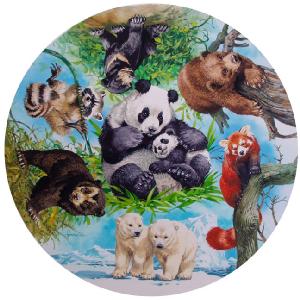 Grovely Jigsaws James Hamilton Grovely Puzzles Bear Cubs 500 Piece Jigsaw Circular Puzzle