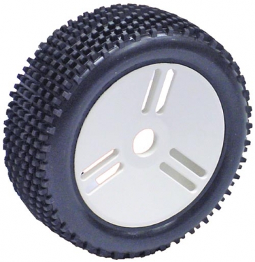 1:8 Buggy Jolly A-Soft On White Dish Wheel (1Pr)