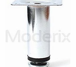 Adjustable Plinth Leg For Kitchen Cabinet/Furniture/Sofa Chrome 150 mm