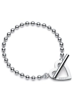 Toggle Heart Silver 18cm Bracelet