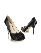 Guess Hype - Black Patent Peep-Toe Pump Shoes