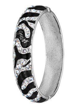 Steel Black And Crystal Set Bangle UBB71208