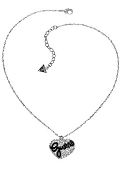 Steel Pave Set Heart Pendant UBN81115