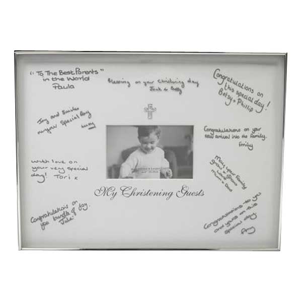 Guest Signatures Christening Frame