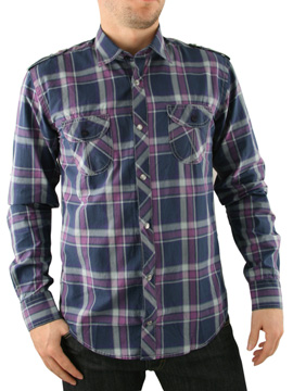 Purple Check Shirt