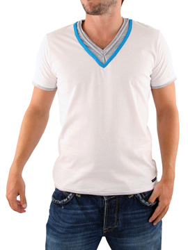 White V-Neck T-Shirt