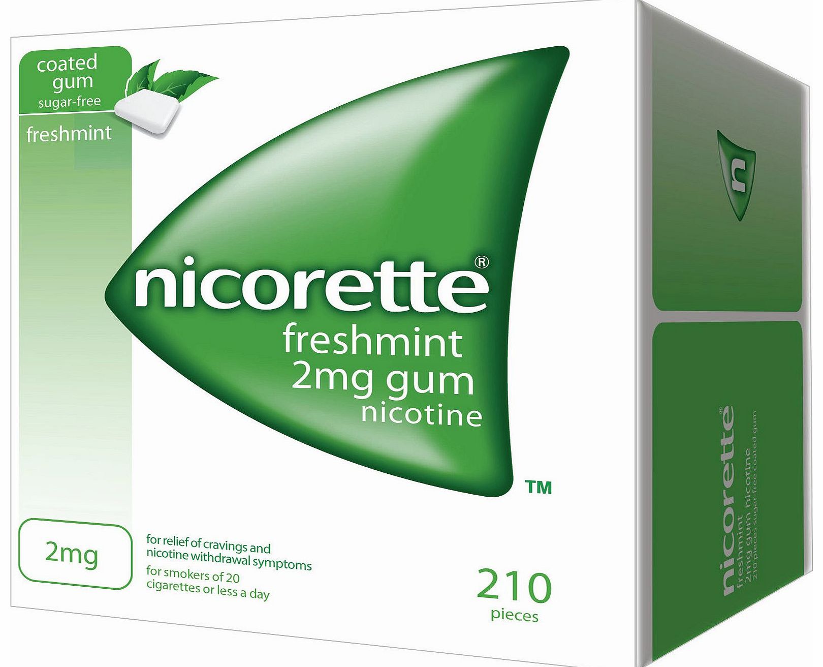 Nicorette Freshmint Gum 2mg