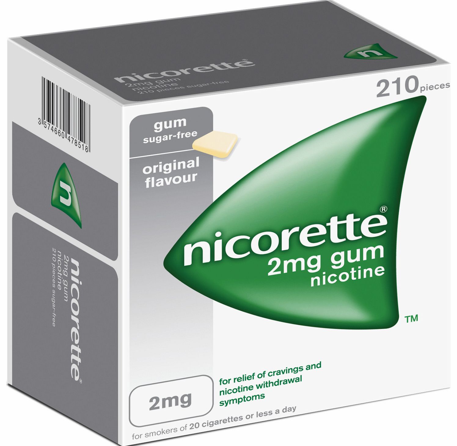 Nicorette Gum Original 2mg