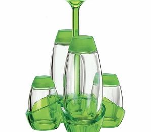 Aqua Cruet Set Green Aqua Cruet Set Green