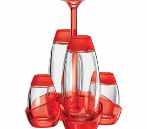 Guzzini Aqua Cruet Set Red Aqua Cruet Set Red