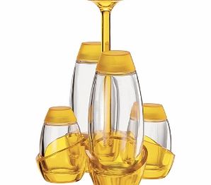 Guzzini Aqua Cruet Set Yellow Aqua Cruet Set Yellow