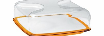 Guzzini Bolli Cheese Board and Cover Orange Bolli