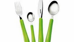 Guzzini Gemma 24 Piece Cutlery Set Green 15 8 x 7 5 x