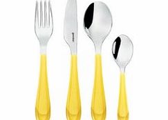 Guzzini Gocce Two Tone Cutlery Yellow 24 Piece Cutlery