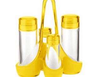 Guzzini Mirage Cruet Set Yellow 18 5 x 14 x h24cm
