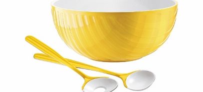 Mirage Salad Bowl and Server Set Yellow Mirage