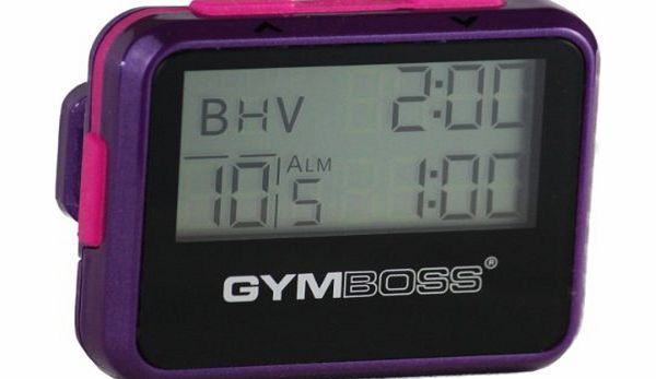 Gymboss Interval Timer and Stopwatch - VIOLET / PINK METALLIC GLOSS