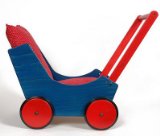 Habermaass Dolls Pram Blue/Red