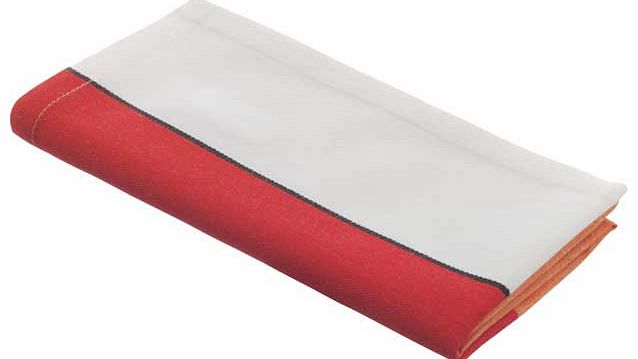 Habitat Aden Pack of 4 Napkins - Tomato Red and
