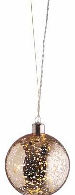 Habitat Cosmic Glass 8 LED Bauble - Gold