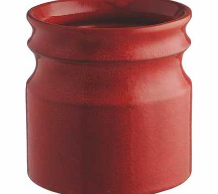 Habitat Dewar Ceramic Utensil Holder - Orange/Red