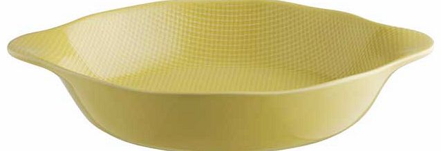 Halifax Round Textured Oven Dish - Yellow