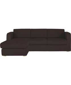 Habitat Porto Reversible Chaise Sofa Bed - Brown