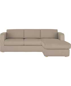 Habitat Porto Right Arm Chaise Sofa Bed - Beige