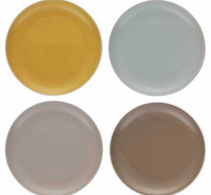 Rex Coloured Set of 4 Side Plates