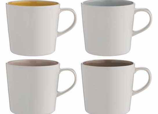 Habitat Rex Set of 4 Mugs - Coloured