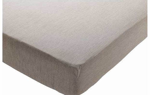 Skye Oatmeal Double Fitted Sheet