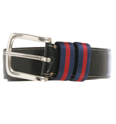 Black Leather Buckle Belt