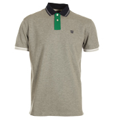 Grey Pique Polo Shirt