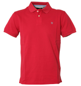 Red Pique Polo Shirt