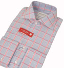 Sky Blue & Pink Large Check Long Sleeve Cotton Shirt