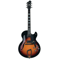 Hagstrom HJ-800 Semi Acoustic Guitar Sunburst