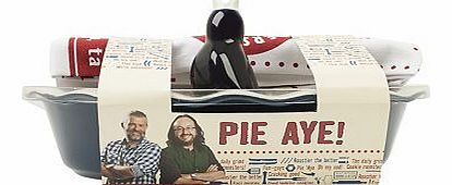 Hairy Bikers Pie Dish Tea Towel and Seasoning