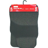 Carpet Rubber Mat Set Black