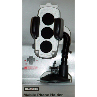 Halfords Mini Mobile Phone Holder Silver