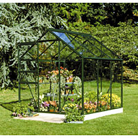 HALLS Green Framed Greenhouse 6 x 6