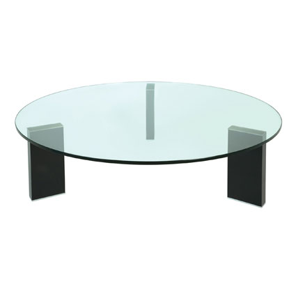 Round Glass Top Coffee Table