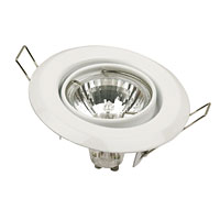 HALOLITE Adjustable GZ/GU10 White Mains Voltage Downlight