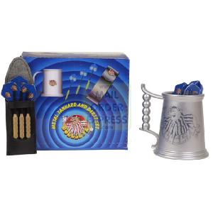 Halsall Bullseye Tankard and Darts Set