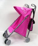 Halsall Silver Cross Dazzle Dolls Stroller with Bag - Fushia