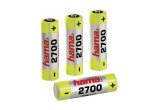 AA 2700 mAh Rechargeable Battery - FOUR PACK