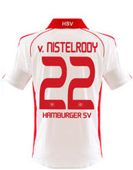 Hamburg SV Adidas 2010-11 Hamburg Adidas Home Shirt (V.Nistelrooy