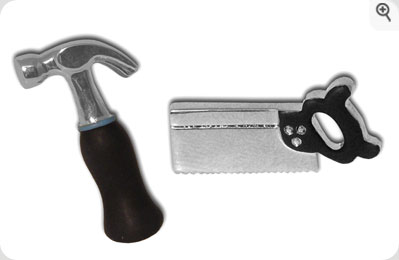 Hammer and Saw Cufflinks